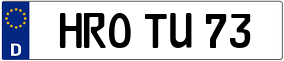 Trailer License Plate